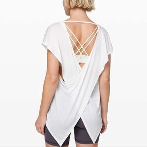 Lululemon Playful Practice Short Sleeve White